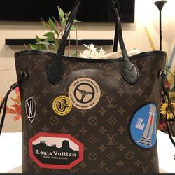 Louis Vuitton Neverfull NM Tote Limited Edition World Tour