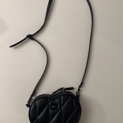 COACH heart Quilt Crossbody