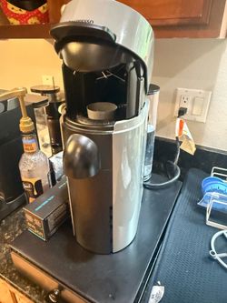 Nespresso with extra pods and pod storage