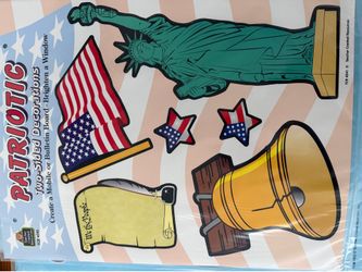 Patriotic two sided decorations 4th of July
