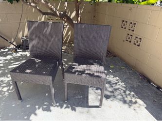 Wicker cafe chairs