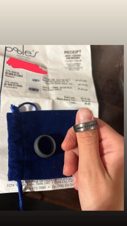 Men’s Black Diamond Titanium Ring 