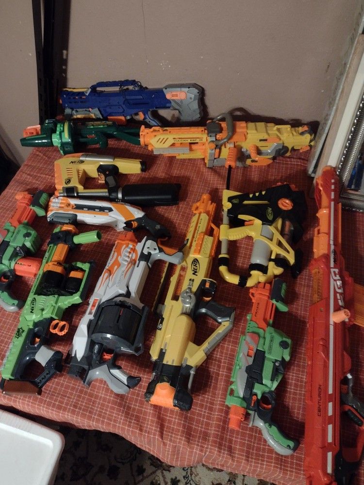 Various Nerf Guns