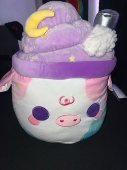 Squishmallow Boba Tea Cow Plush & Strawberry penguin plush