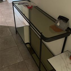 Glass Entryway Table