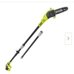 Ryobi 18v Pole Saw 8”  Comes With Batterry And Charger 