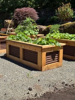 Handmade Rough Cut Red Cedar Garden Boxes
