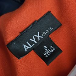 Orange Dress With Belt 