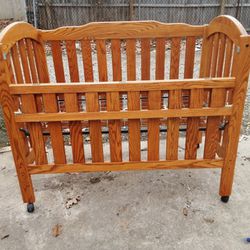 Wood Crib With Fold Down Side
