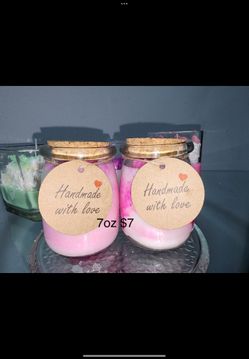 Homemade soy wax candles