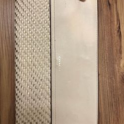 Coach white and gold clutch purse