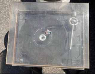 Vintage BIC Model 1000 Electronic Belt Drive Turntable Record Player for parts need gone