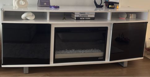 El Dorado TV Stand With Electric Fireplace