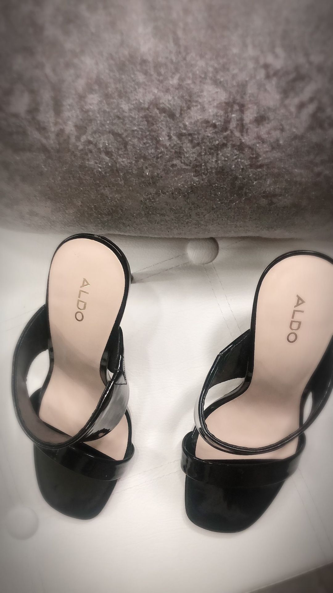 ALDO Black Sandals High Heels Size 6 1/2