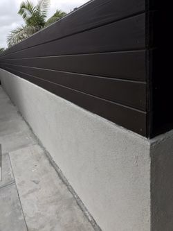 Wood and wall