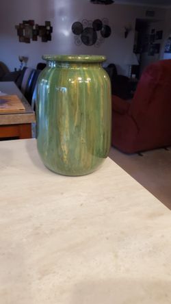 Acrylic Pour Vase 6.5 In  tall  X 5 In wide