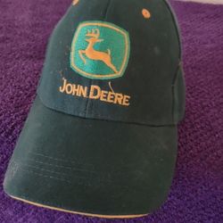 John Deere Green Yellow Trim Adjustable Baseball Cap