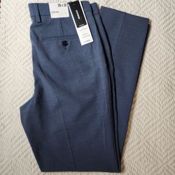 Express Light Gray Slim-Fit Suit Pants