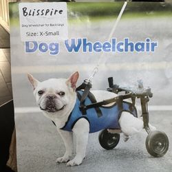 Dog Wheelchair for Back Legs with Pet Traction Rope, X-Small Wheelchair for Dogs with Disabled Hind Legs Walking Adjustable Dog Carts with Heavy Duty