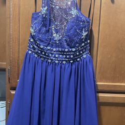 Juniors Purple Short Dress 