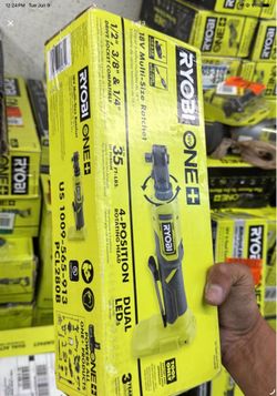 Ryobi 18v cordless multi size ratchet tool only