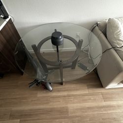 Round Glass Table