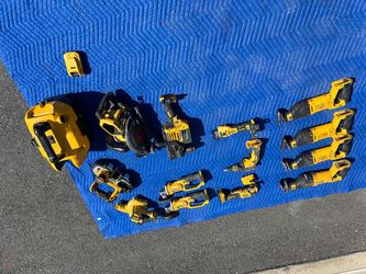 Assorted DeWalt tools