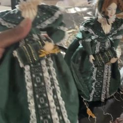 Collection of Russian Cardboard Stone Dolls (Papier-Mâché) - Traditional Crafts