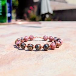 Handmade Beaded Crystal Wire Bracelet