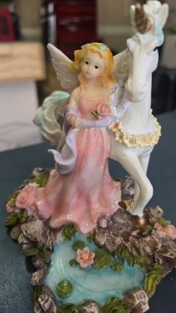 Fairy and Unicorn figurine