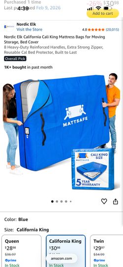 California King mattress bag
