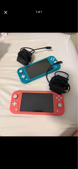 Nintendo Switch Lite Bundle – Teal and Coral
