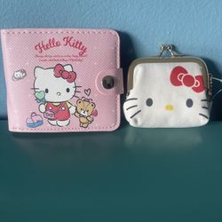 Hello Kitty Wallet And Coin Purse Bundle 