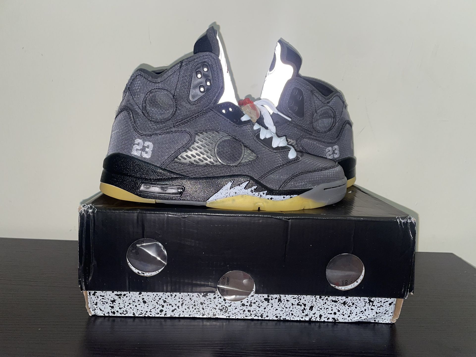 Jordan 5s Off-white muslin 8.5