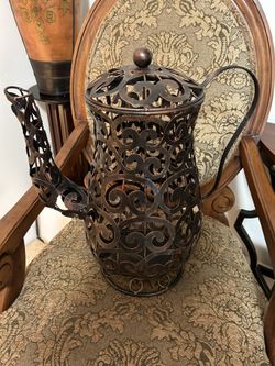 Metal Tea/Cafe Decorative Piece / Decoración