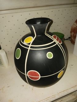 Mid century modern vase 11"x8"