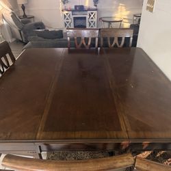 Extended Dining Room Table With 6 Chairs 