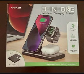Merkury 3-in-1 Wireless Charging Station