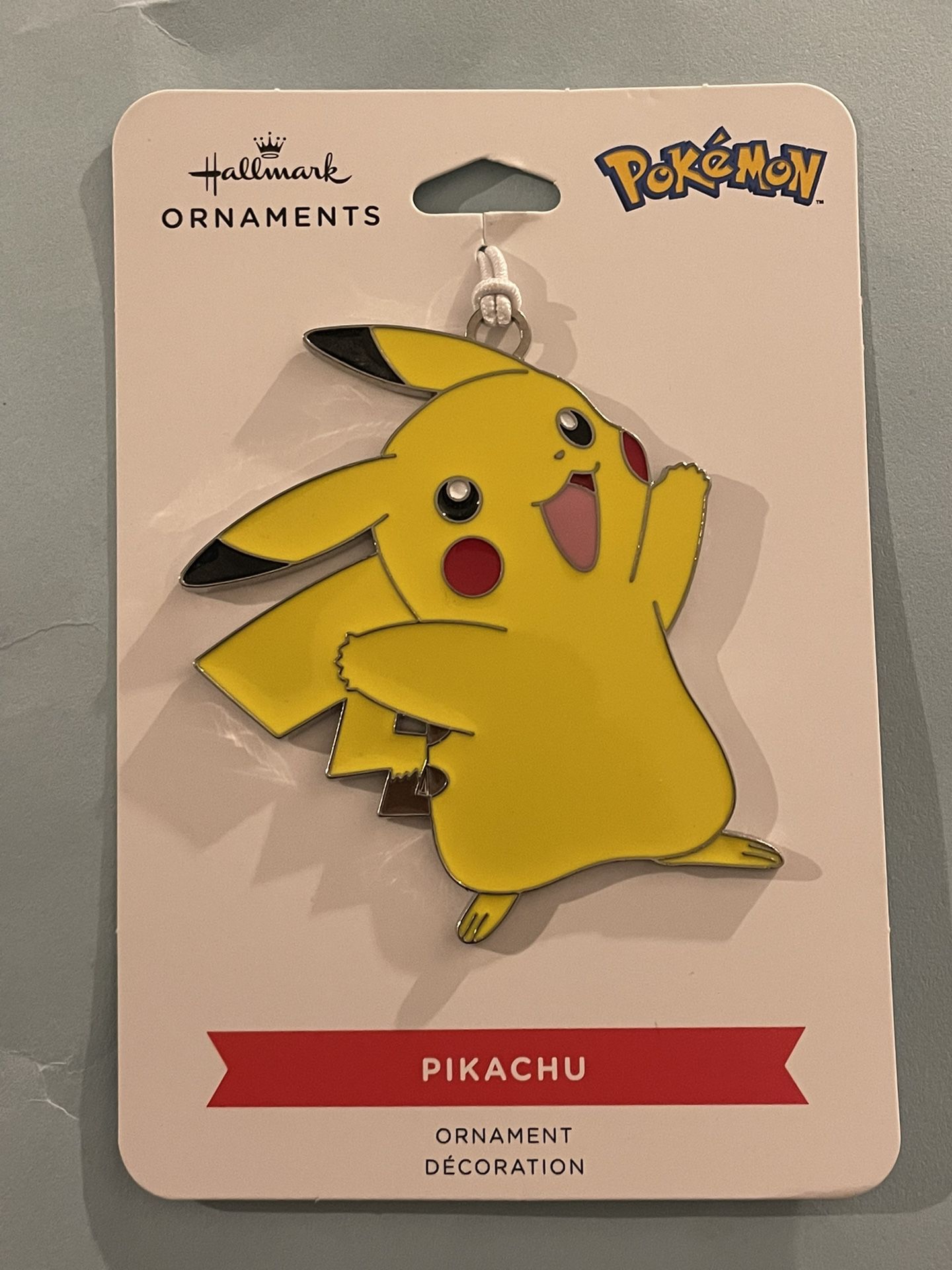 New Hallmark 2021 Pokemon Pikachu Metal Christmas Ornament
