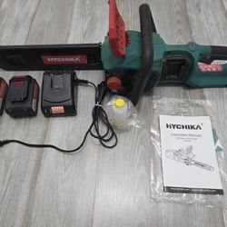 Chainsaw 40V Max, HYCHIKA 14 Inch 80ml Brushless
