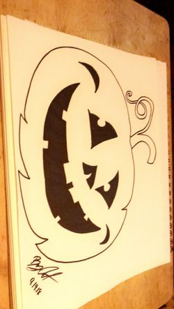 🎃Halloween Tattoo drawing ideas of a simple Halloween drawing🎃