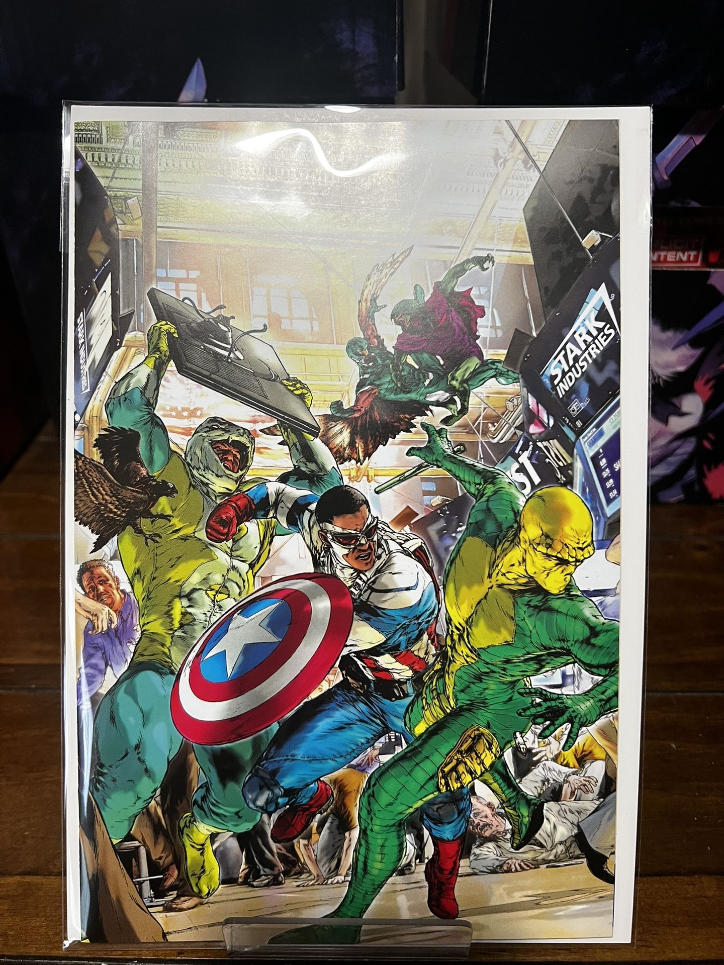 Exclusive Sam Wilson Captain America #6 Virgin Torres Falcon Red hulk Pack NM