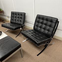 Mid Century Barcelona Lounge Chair