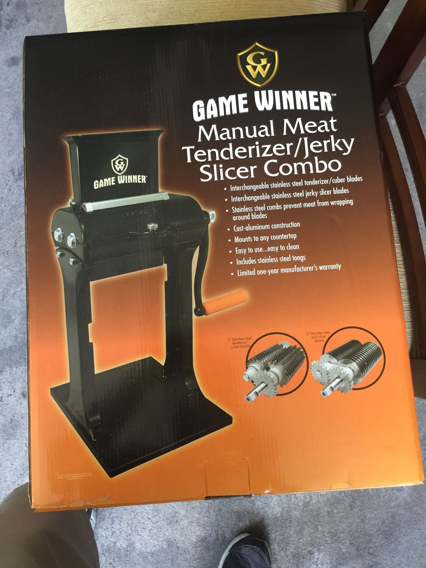 Game winner meat tenderizer and jerky slicer new in boxgreat hunters