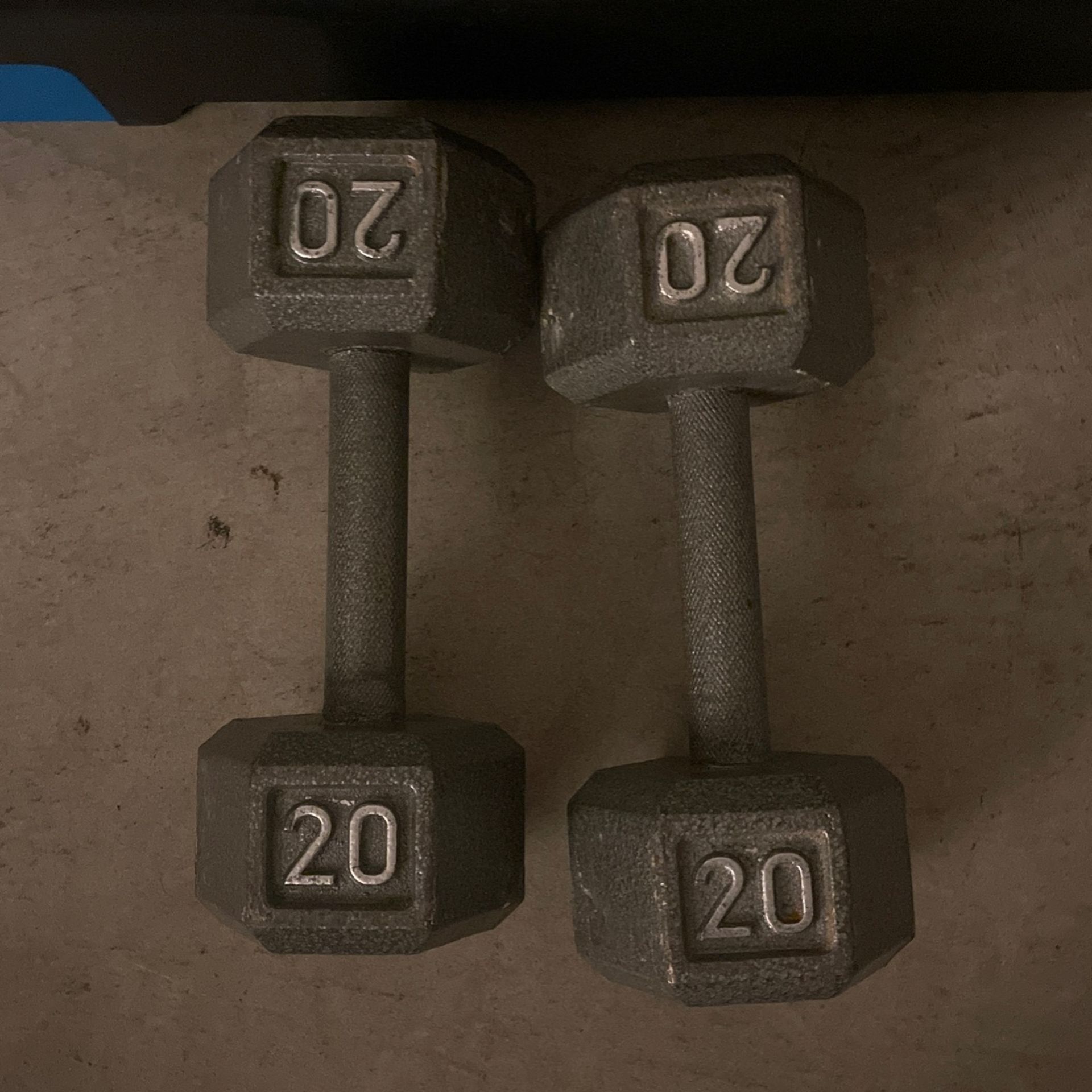 Pair Of 20 Pound Dumbbell