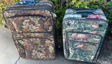 Floral Luggage Set of 2