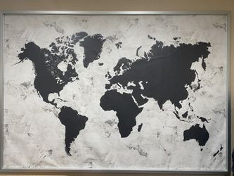 IKEA Fabric World Map Frame