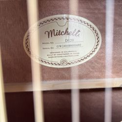 Mitchell d120 Acoustic guitar 