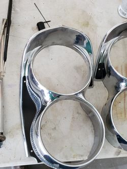63 Pontiac headlight bezels