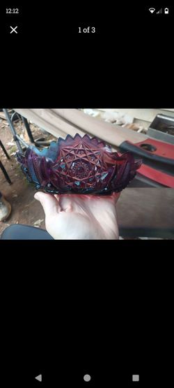 Amethyst Purple carnival glass